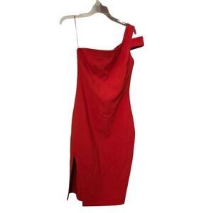 Likely Elegant Orange One-Shoulder Dress - 4 Vixen Date Night Party Revenge